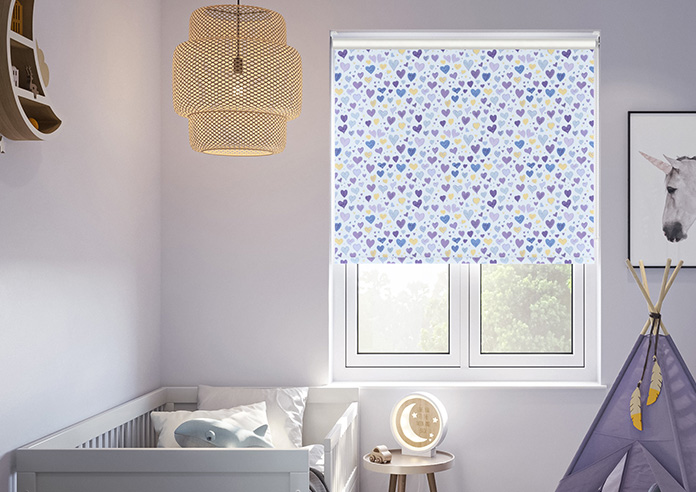 Sweetheart, Purple - Twist&Fit Roller Blind - Image 3